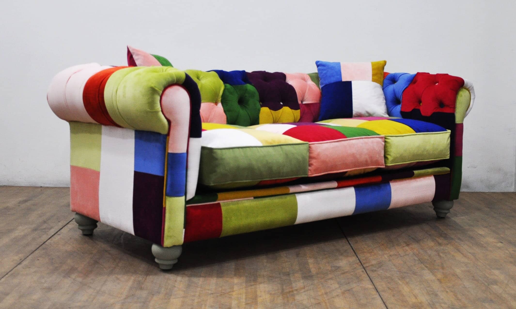 Chesterfield Sofa featuring Vibrant Jewel Tones and Boho Chic
