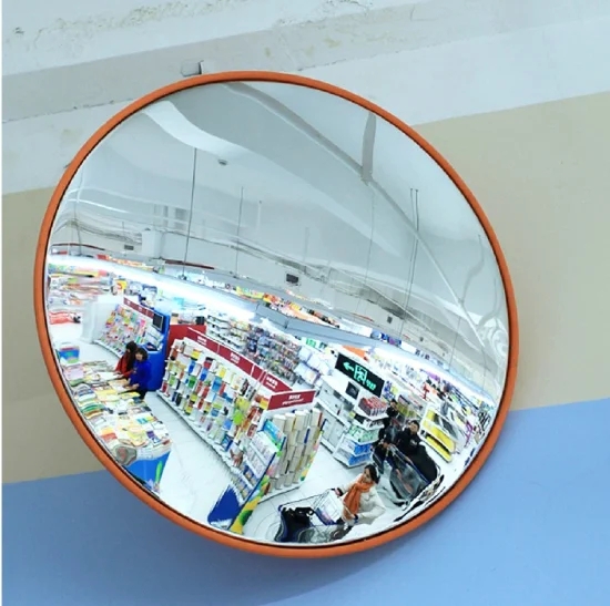 Convex Mirror Safety Orange Rim Industrial Utility Shop