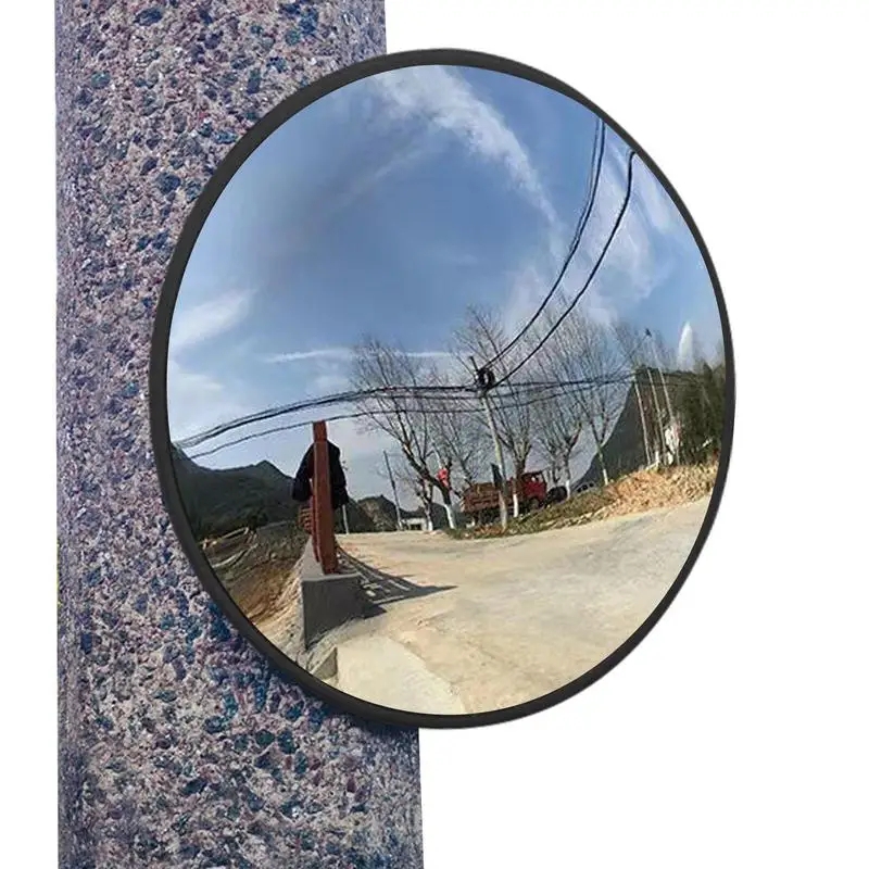 Convex Mirror Wide Angle Parking Safety Matte Rimmed