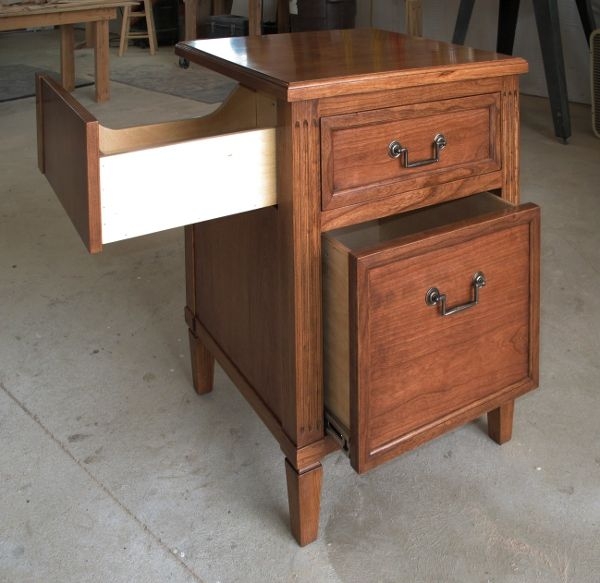 CPAP Nightstand Side Sliding Shelf Traditional Medical Storage