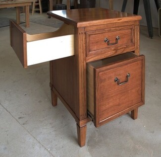 CPAP Nightstand Side Sliding Shelf Traditional Medical Storage