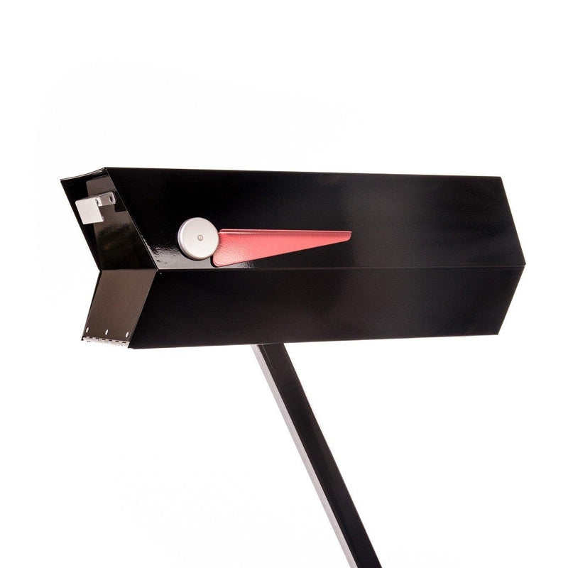 Curbside Mailbox Glossy Finish Angled Post Design