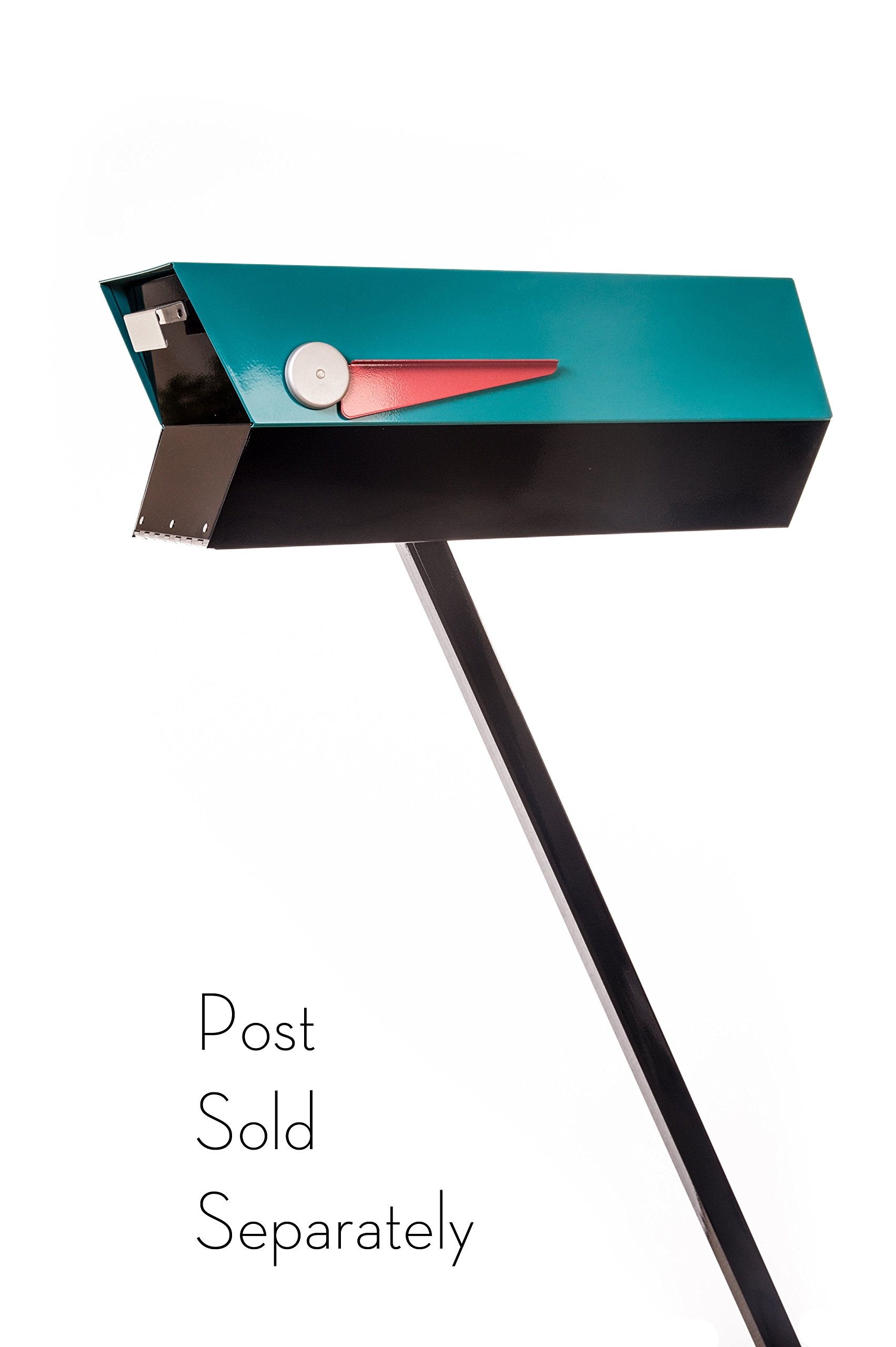 Curbside Mailbox Turquoise Top Retro Atomic Design