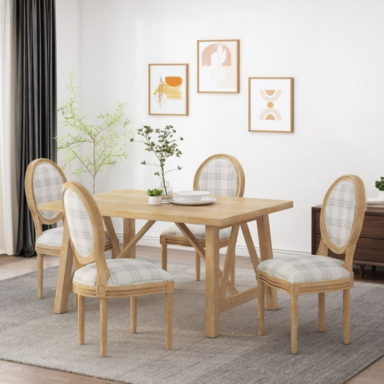 Dining Chair with Fluted Legs and French Country Style