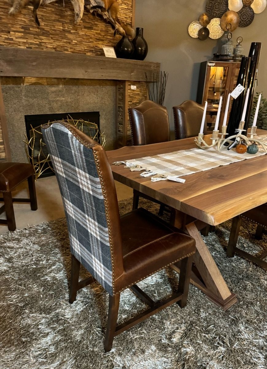 Plaid Dining Chairs