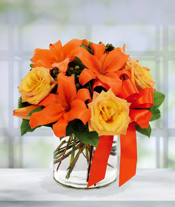 Orange Flower Arrangements