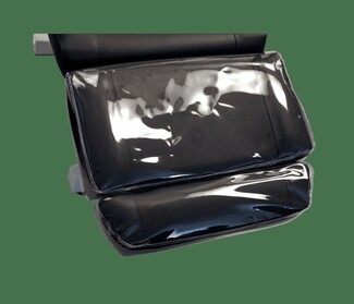 Footrest Cover: Clear Vinyl Medical Chair Accessory