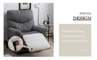 Footrest Cover: Heated Sherpa Houndstooth Pattern