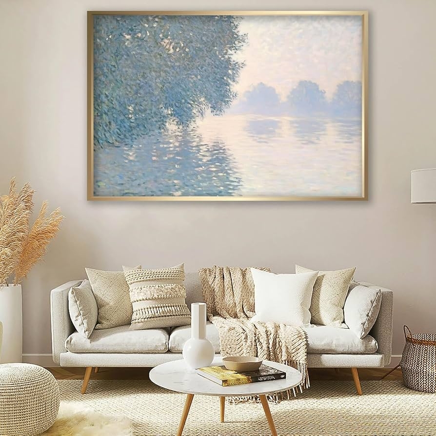 Framed Wall Art Gold Frame Impressionist Oversized Claude Monet Art
