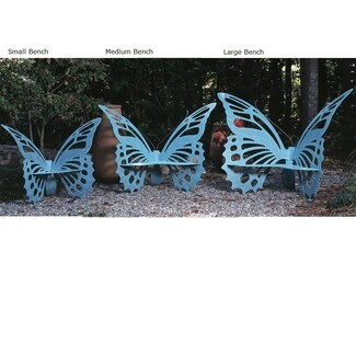 Garden Bench: Verdi Green Metal with Intricate Cutouts