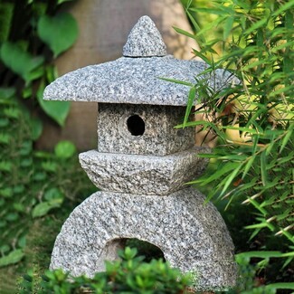 Garden Lantern Pagoda Style Roof Granite Style Light