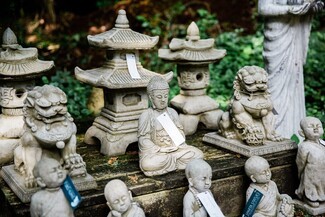Garden Statues Traditional Zen Motifs Tiered Pagodas
