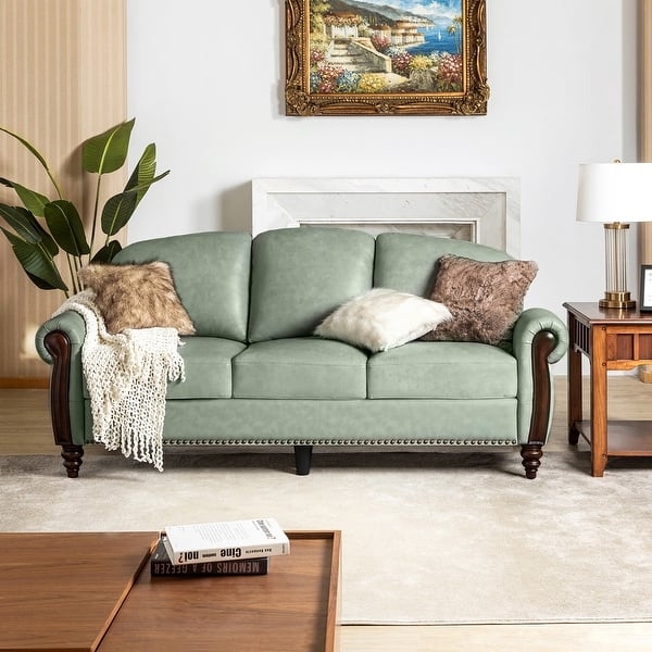 Leather Couch Green