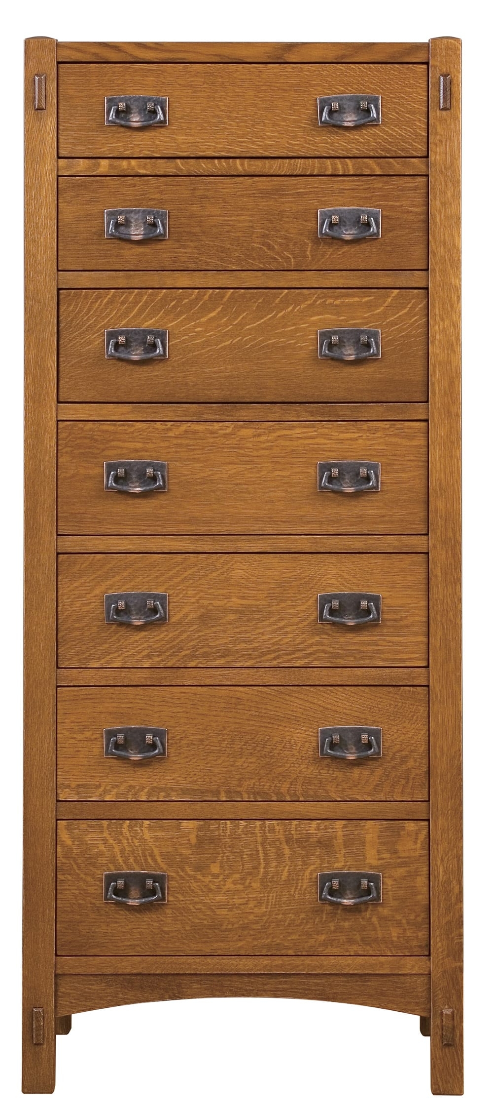 Lingerie Chest featuring Exposed Joinery Mission Seven Drawer