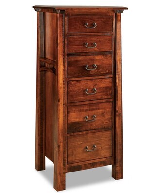 Lingerie Chest with Side Bracing Mission Chestnut Brown