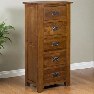 Lingerie Dresser with Mission Style Paneling Cherry Wood