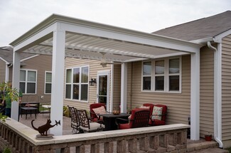Louvered Pergola 12x20 Footprint and Integrated Fan