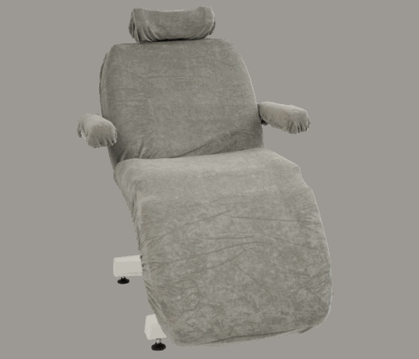 Medical Chair Cover: Grey Terry Full Length Protection