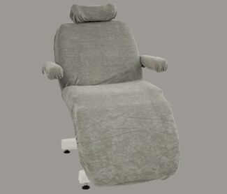 Medical Chair Cover: Grey Terry Full Length Protection