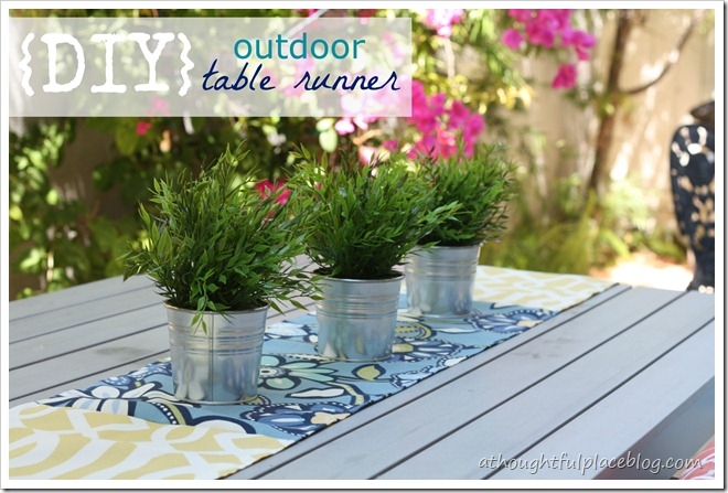 Mixed Table Runner: Pattern Fabric Cottage Patio