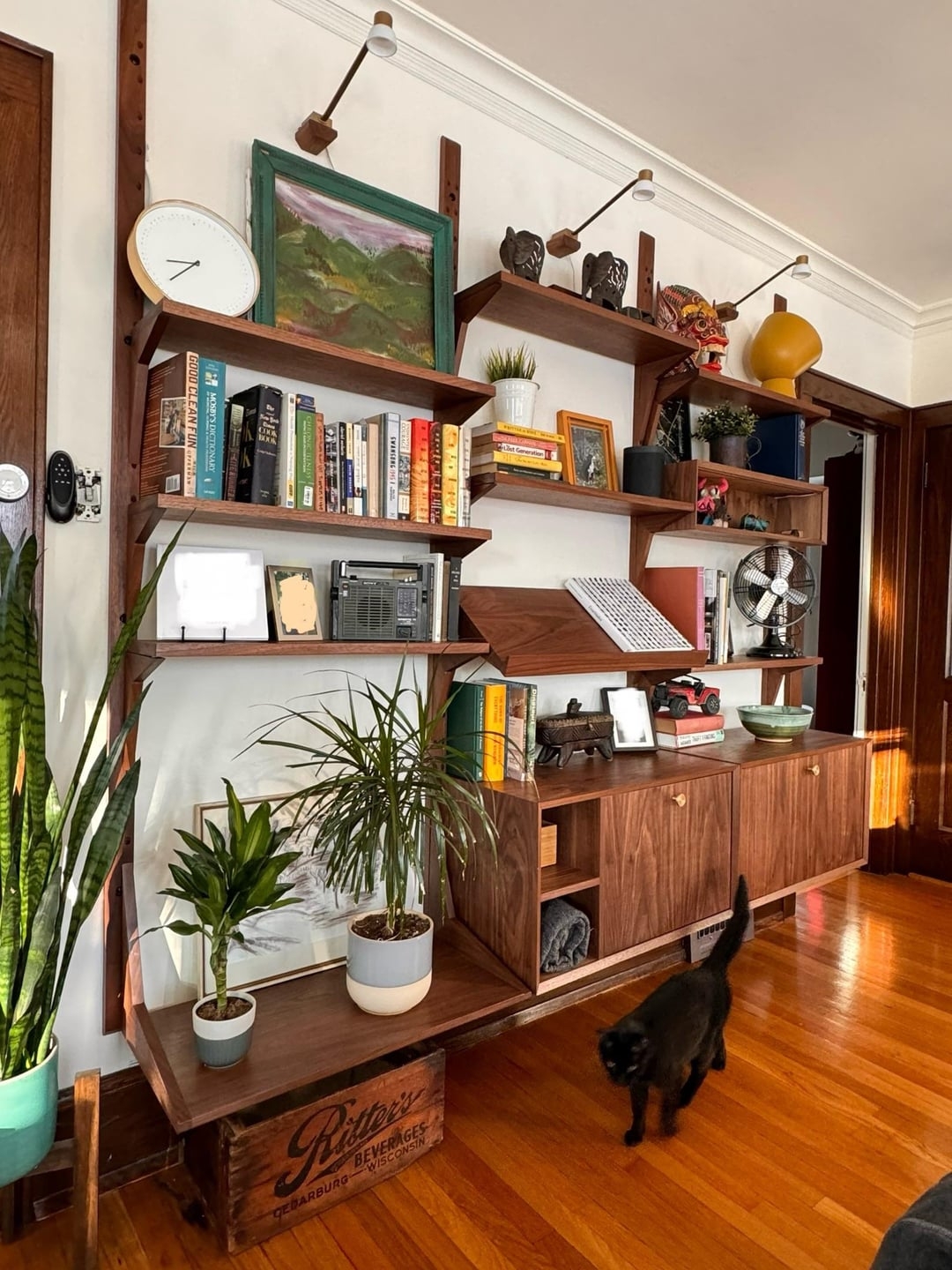 Mid Century Modern Wall Shelving