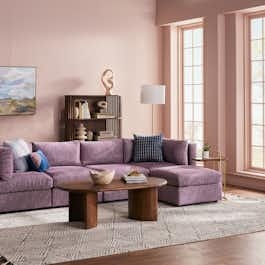 Modular Sectional - Ribbed Texture and Contemporary Chic