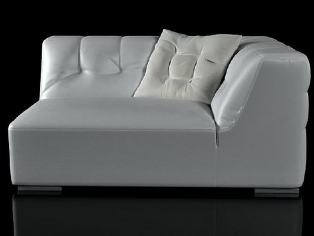 Modular Sofa Section Tufted Back Contemporary Left Arm Sofa