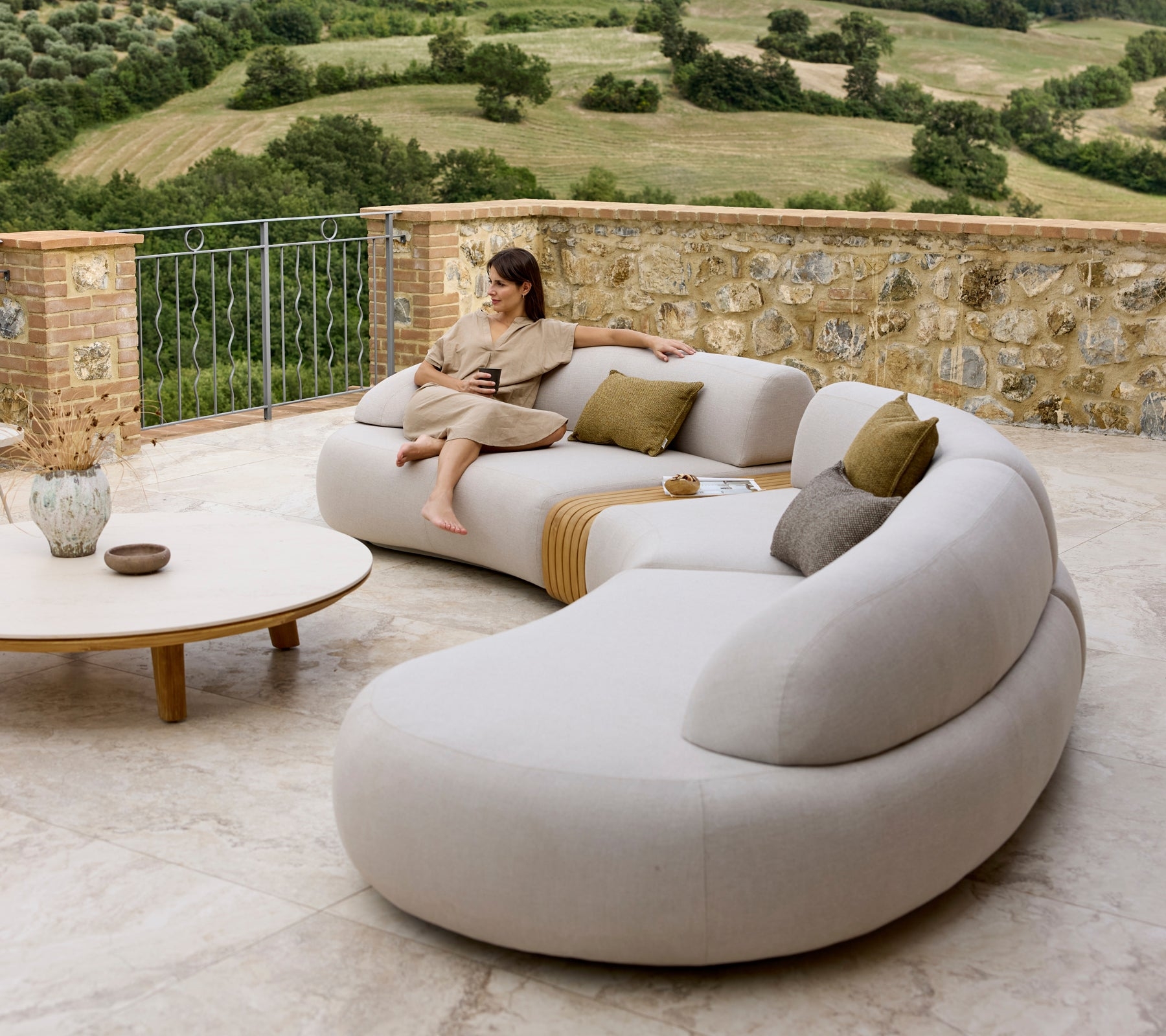 Outdoor Sofa Curved