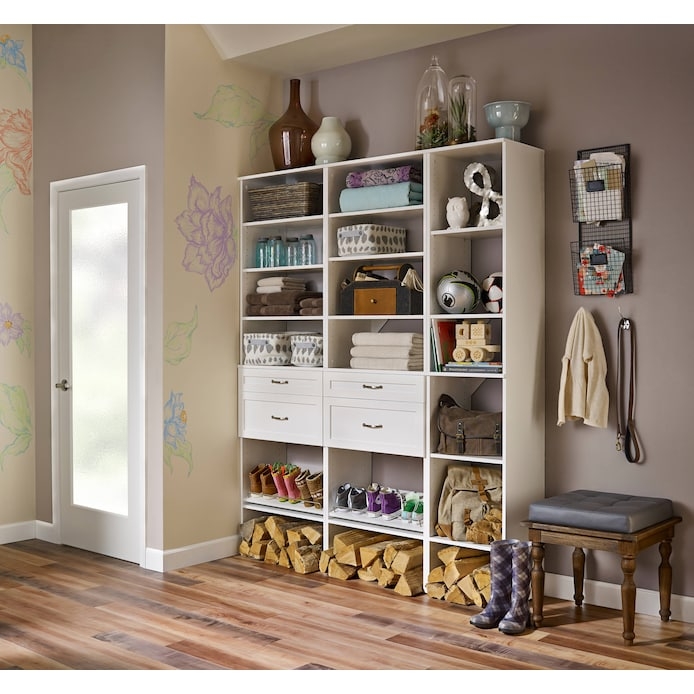 Mudroom Organizer: Modular Mudroom Storage Grid System
