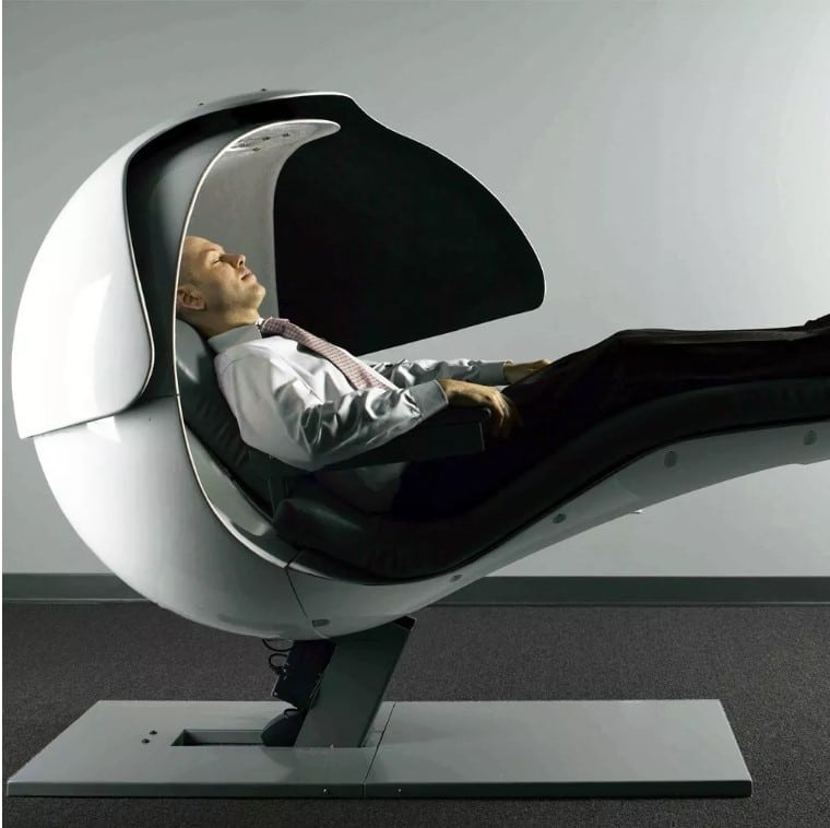 Nap Pod Adjustable Canopy Modern Ergonomic Nap Pod