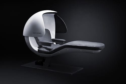 Nap Pod Adjustable Visor Crisp White Spherical Recliner