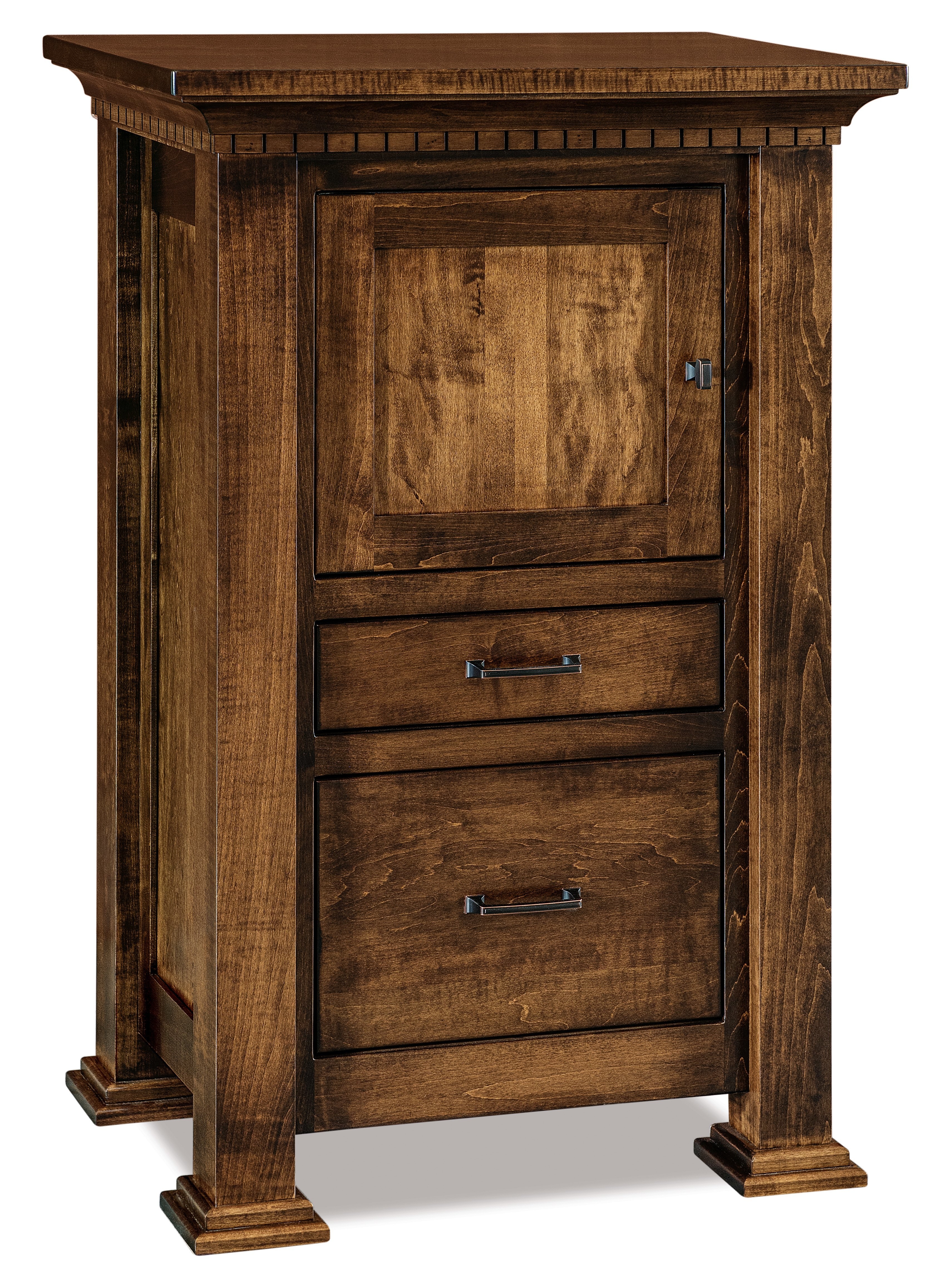Nightstand Dentil Molding Square Posts Craftsman Wood Storage