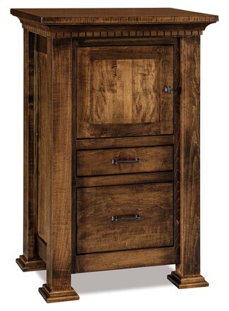 Nightstand Dentil Molding Square Posts Craftsman Wood Storage