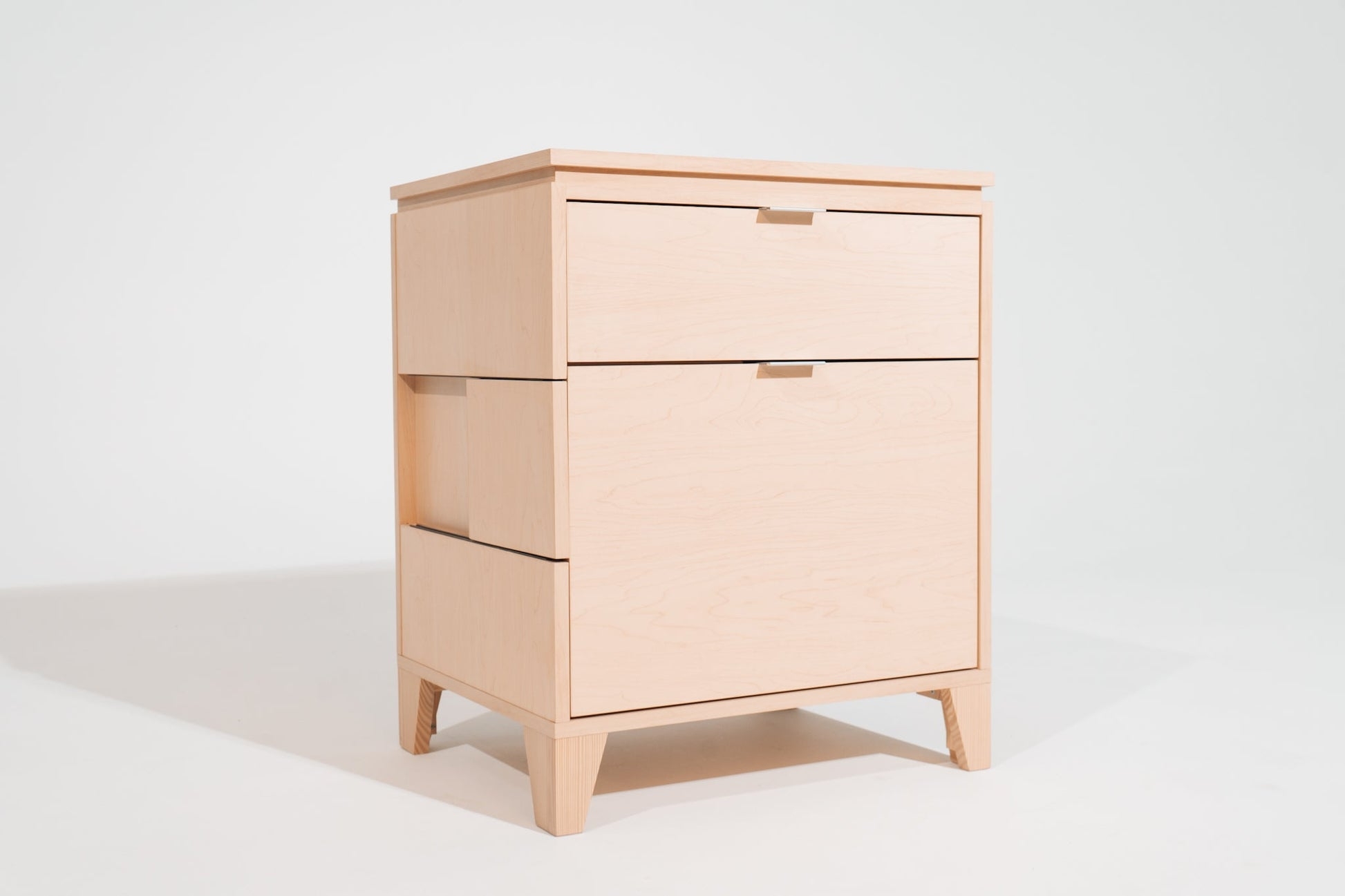 Nightstand with Maple Side Reveal Detail Modern Furniture