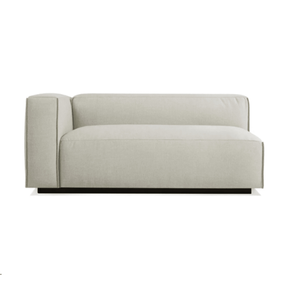One Arm Sofa Recessed Plinth Minimalist One Arm Sofa