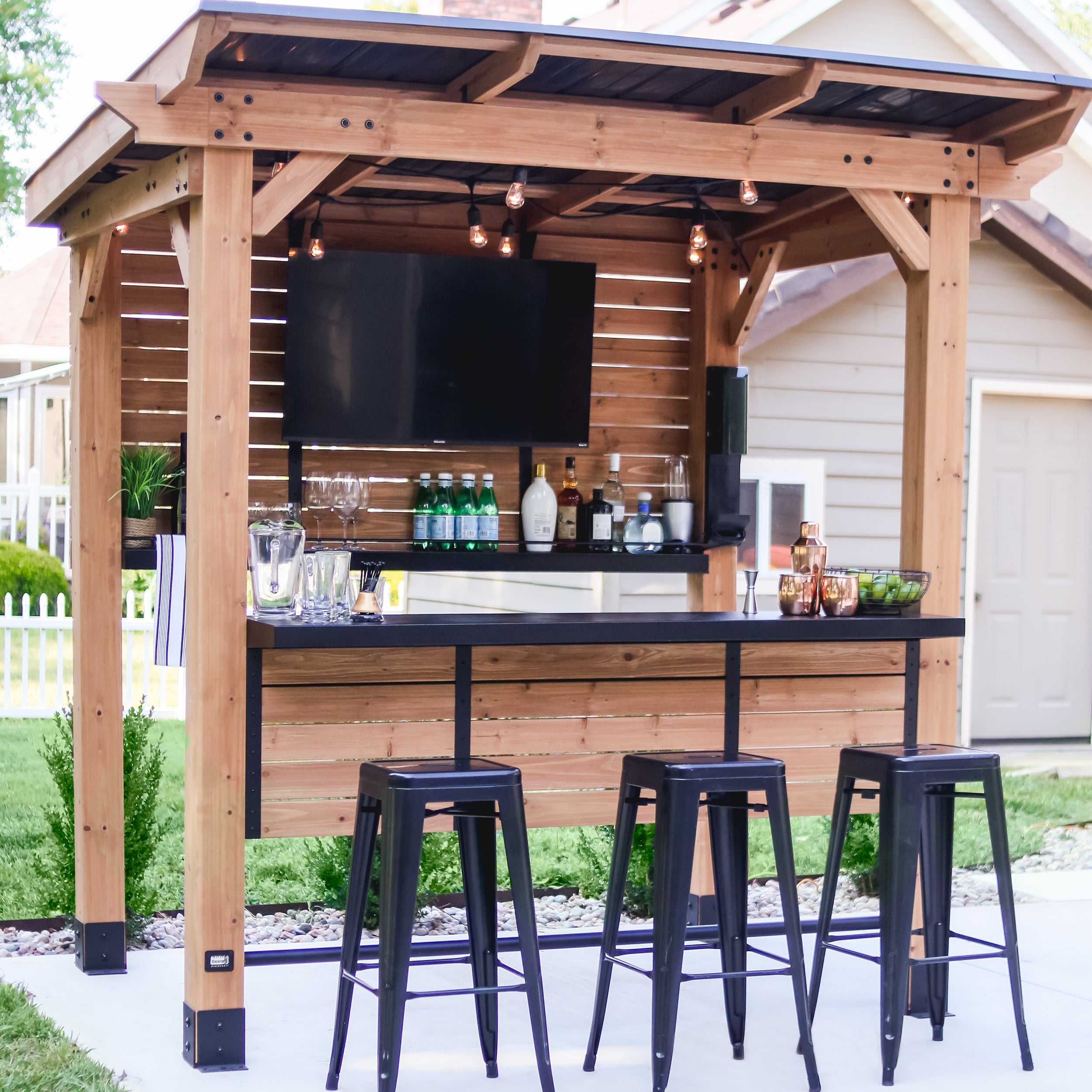Outdoor Wood Bar