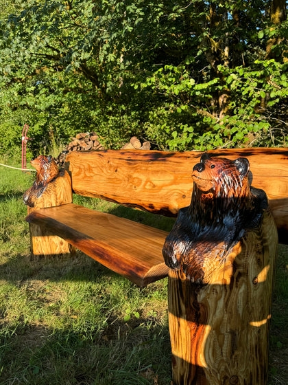 Live Edge Wood Bench
