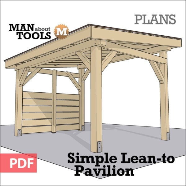 Pavilion: Slat Wall Post and Beam Backyard Structure