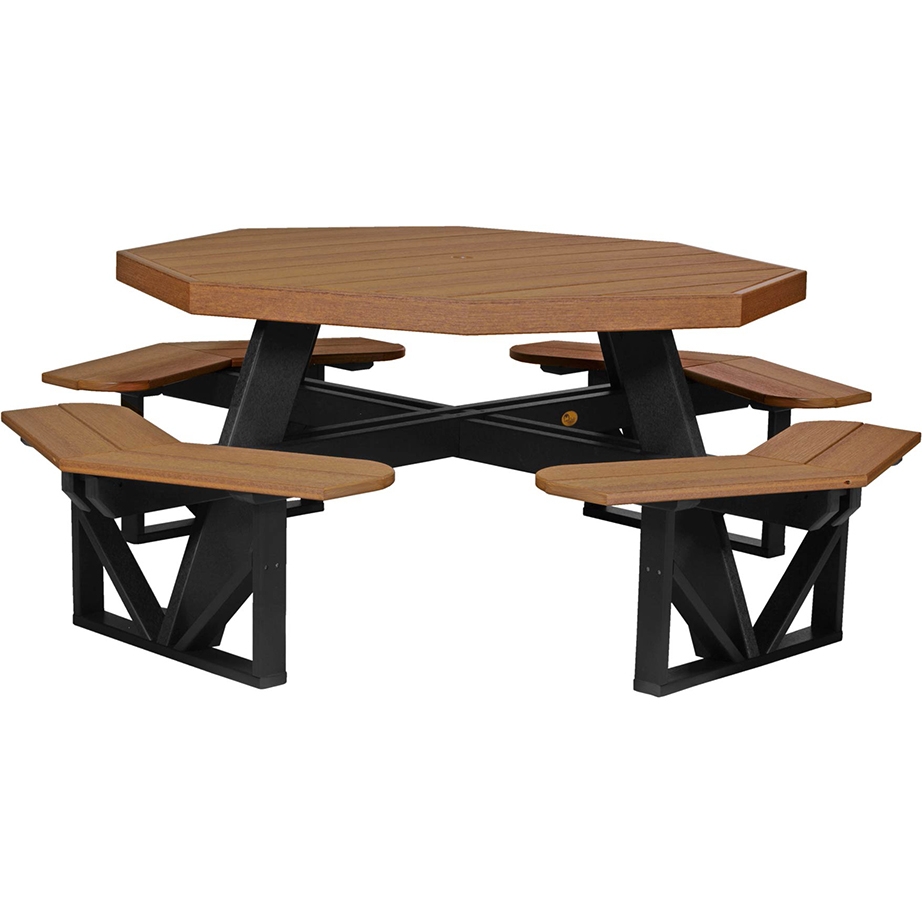 Picnic Table featuring Walk-In Seating in Two-Tone