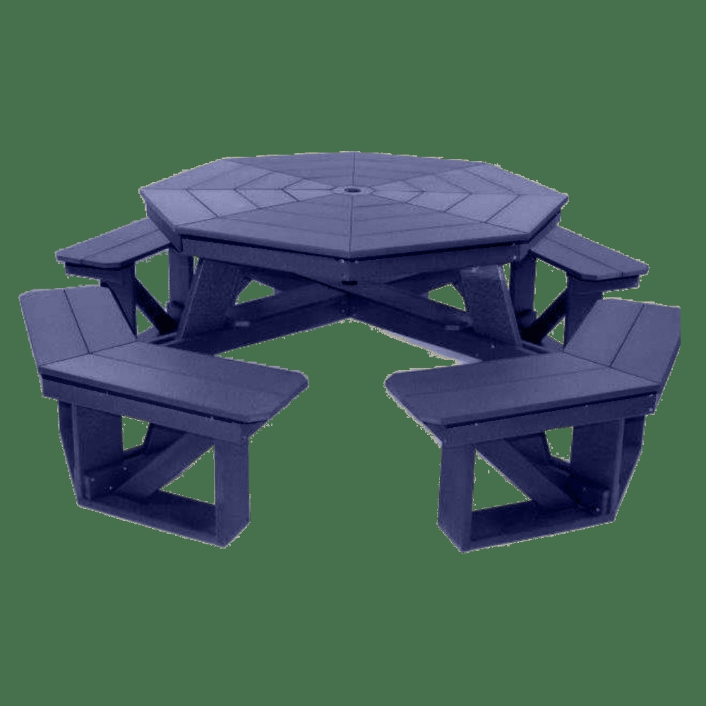 Picnic Table in Patriot Blue with ADA Access Features