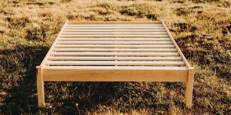Platform Bed With Slatted Base and Slatted Wood Bed Design