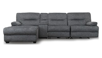 Reclining Sectional Left Facing Chaise and Media Room Seating