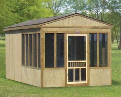 Screen Room Wood Paneling Portable Rustic Outdoor Gazebo