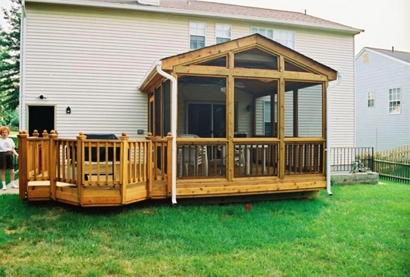 Screened Porch Octagonal Bumpout Mobile Addition