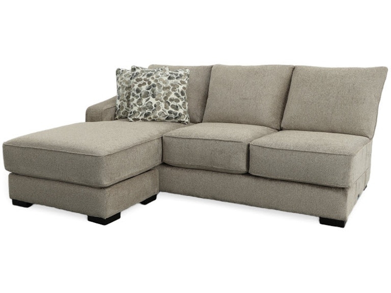 Sectional Sofa Botanical Pillows Taupe Sectional with Chaise