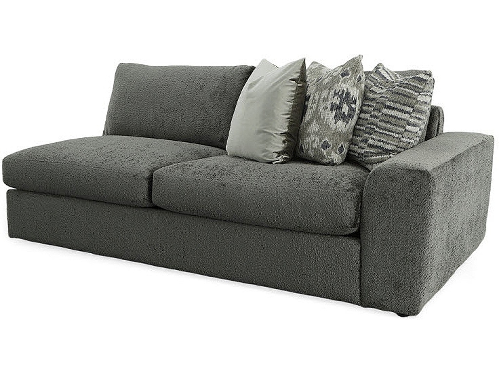 Sectional Sofa Right Arm Facing Charcoal Textured Sofa