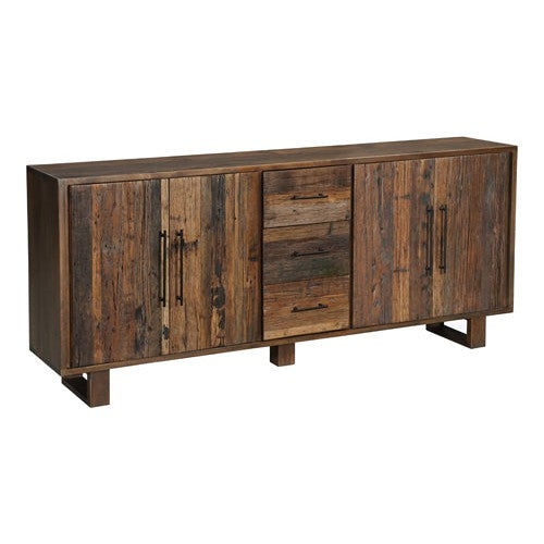 Sideboard having Multi Tonal Finish and Industrial Buffet