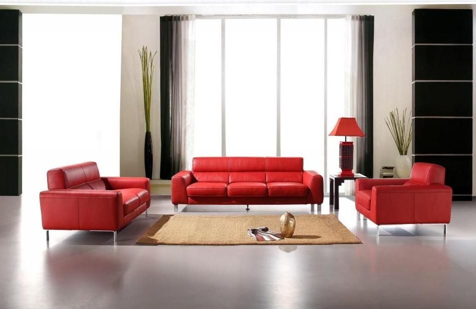 Sofa Set with Slim Chrome Legs for Modern Italian Seating