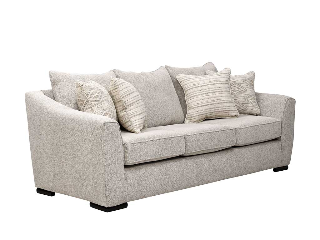 Sofa with Flared Track Arms and Flared Arm Three-Seater