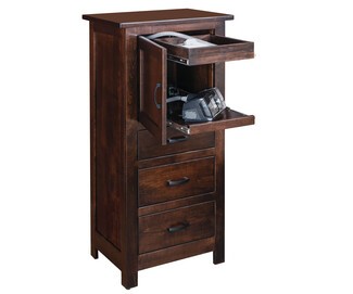 Storage Cabinet Pull-Out Trays Cord Access Medical Organizer